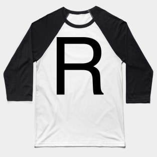Helvetica R Baseball T-Shirt